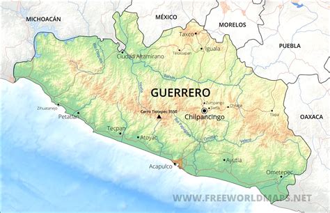 gerrero|guerrero map.